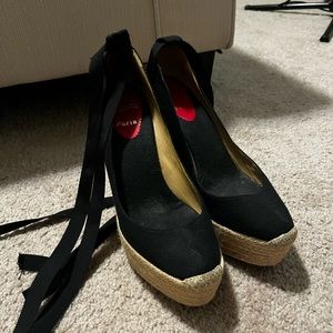 Christian Louboutin woven espadrilles